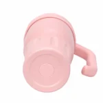 Midavo Pink Insulated Tumbler with Straw and Handle - Image 4